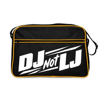 Veranstaltungstechnik DJ not LJ - Retro Tasche - Schwarz/Gold - Vorne