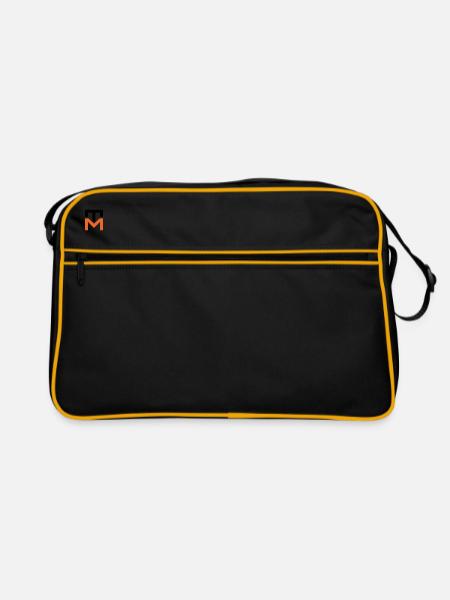 Logo Basique - Sac Retro - noir/or - Devant