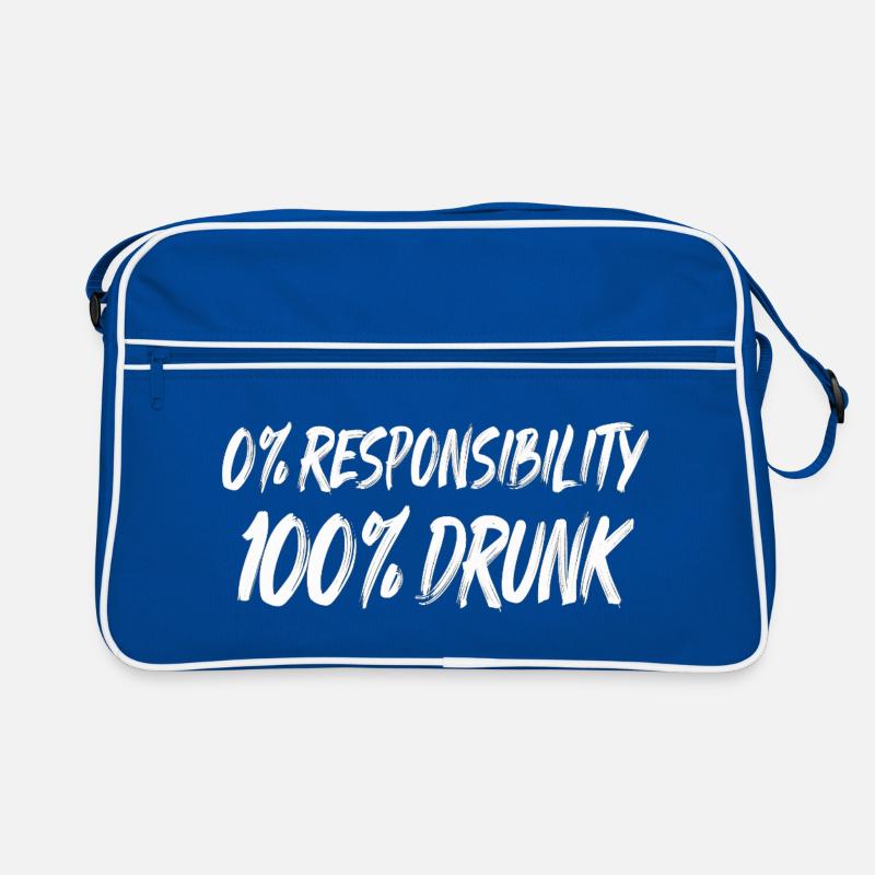 0% Responsibility 100% Drunk Retro Bag