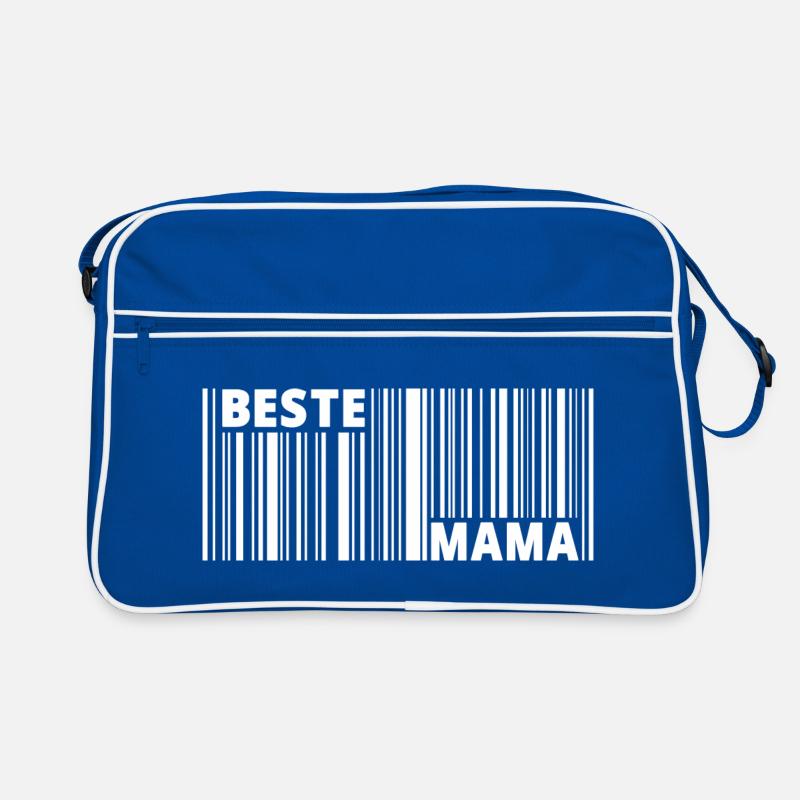 Beste Mama Mutter Barcode Retro Tasche