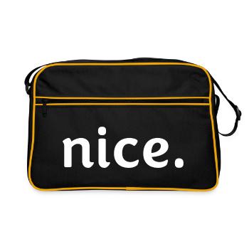 Nice. - Retro Bag - black/gold - Front