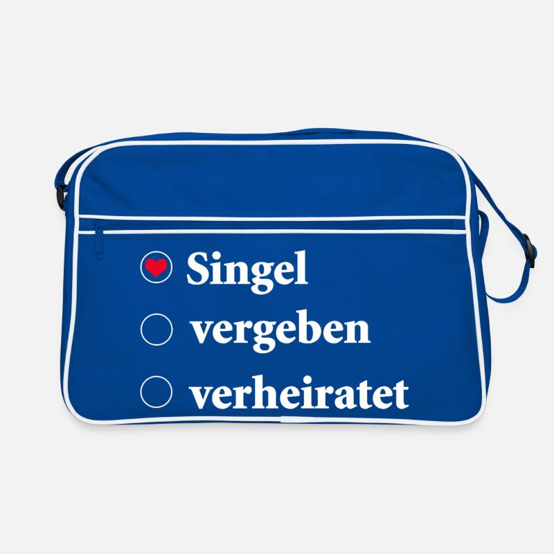Statut de la relation Sélection Célibataire avec symbole de cœur Sac Retro