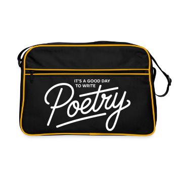 Écriture de poésie sur Black Tee - Sac Retro - noir/or - Devant