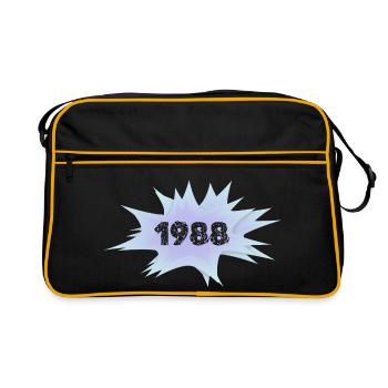 Néon Explosion vintage 1996 - Sac Retro - noir/or - Devant