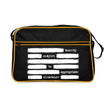 Honesty subject to appropriate approval - Retro Bag - black/gold - Front