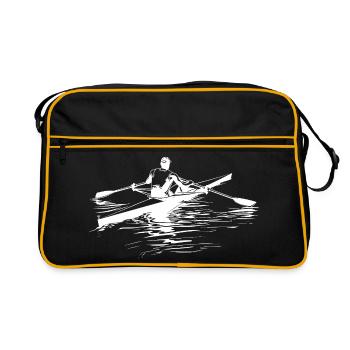 Rower Sketch - Retro Bag - black/gold - Front