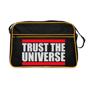Trust The Universe Spiritual Universe Quote Logo - Retro Bag - black/gold - Front