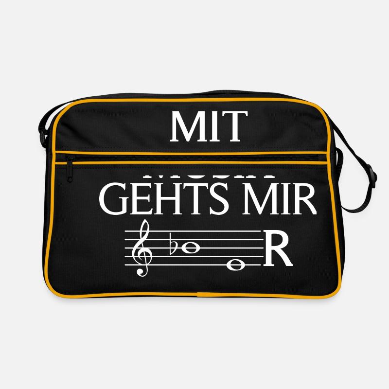 Mit Musik gehts mir besser Retro Tasche