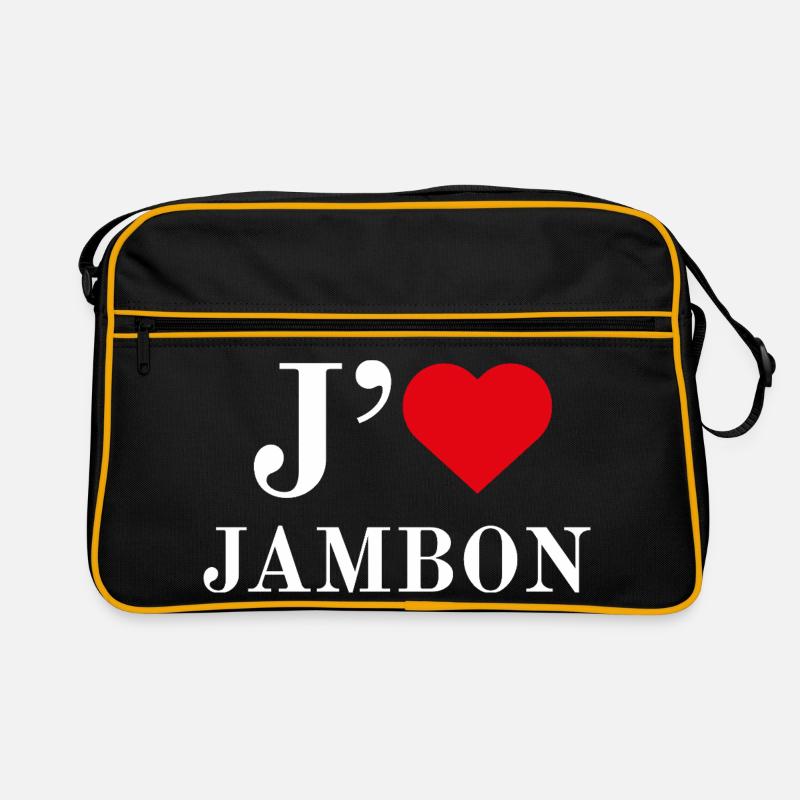 Ham Love Typography Retro Bag