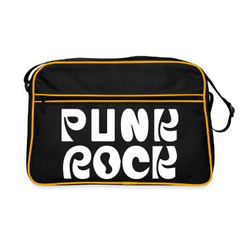 Punk Rock Bold Retro Type - Retro Bag - black/gold - Front