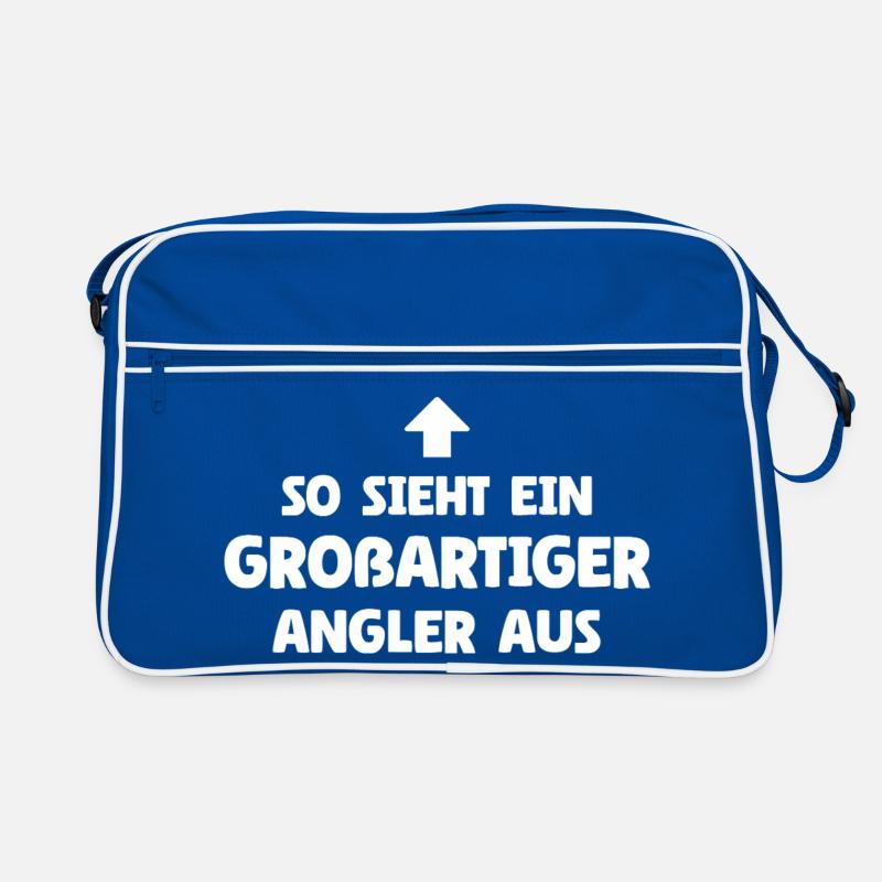 So sieht ein großartiger Angler aus Retro Tasche