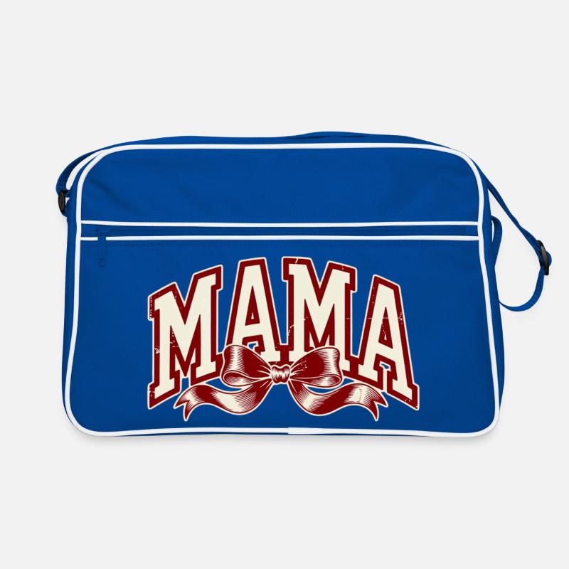 Mama Schleife Rot – Starkes Mama Statement Retro Tasche