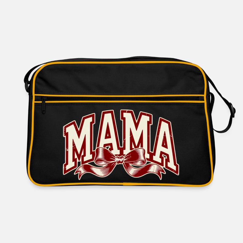 Mama Schleife Rot – Starkes Mama Statement Retro Tasche