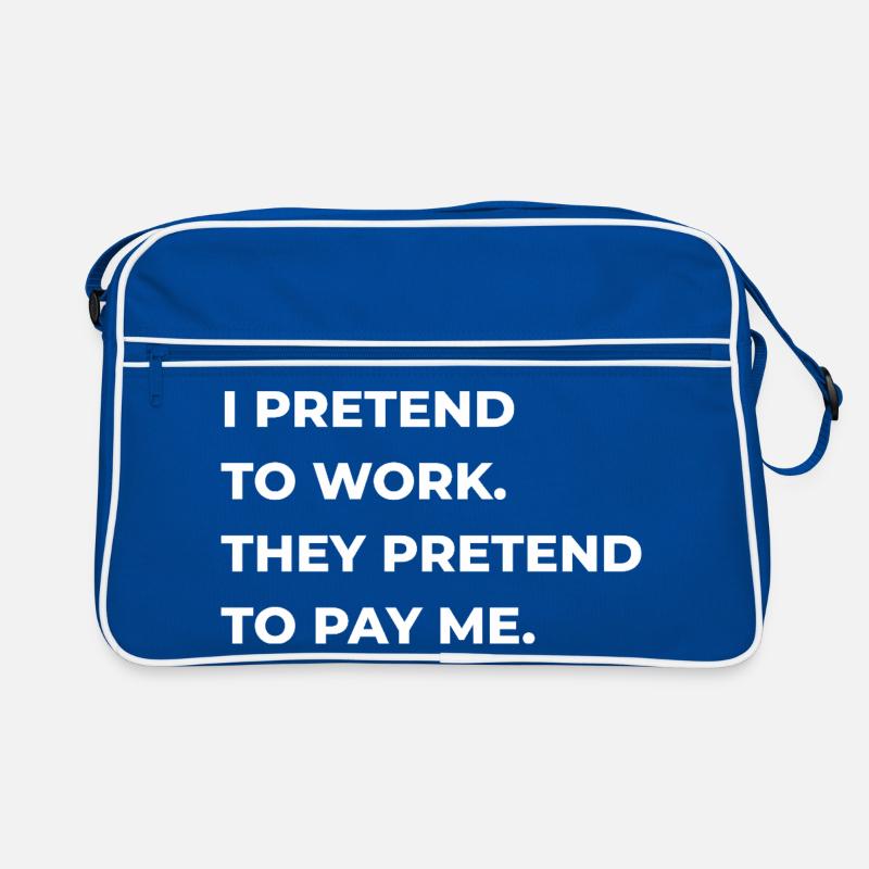 pretend to work Retro Bag