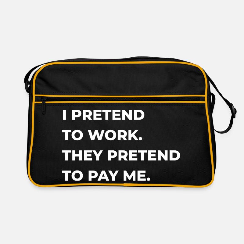 faire semblant de travailler Sac Retro