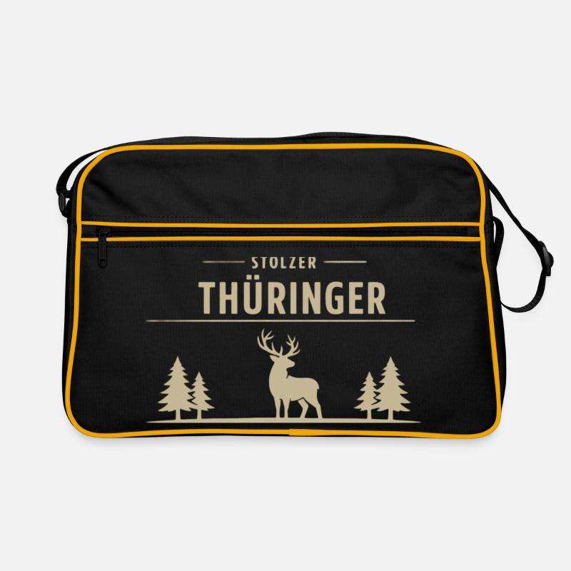 Stolzer Thüringer – Wald & Hirsch Design Retro Tasche