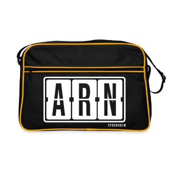 Stockholm ARN, sac souvenir de la ville, tasse, polo - Sac Retro - noir/or - Devant