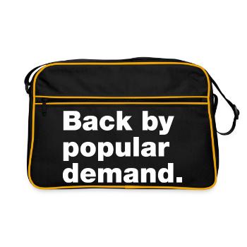 Back by popular demand - Retro Bag - black/gold - Front