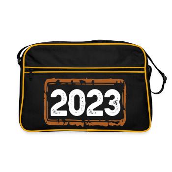 Année 2023 - Sac Retro - noir/or - Devant