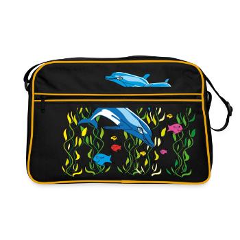 delfine - Retro Bag - black/gold - Front