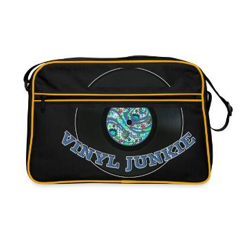 Drogué de vinyle - Sac Retro - noir/or - Devant