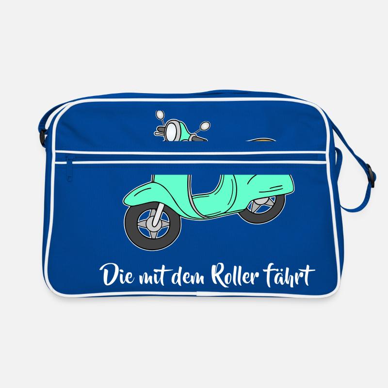 Retro - Die mit dem Roller fährt Retro Tasche