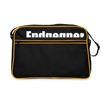 Endgegner - Retro Tasche - Schwarz/Gold - Vorne
