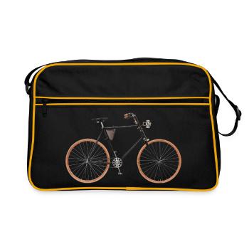 saftey bicycle - Retro Bag - black/gold - Front