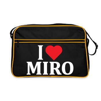 J’adore l’idée cadeau t-shirt t-shirt Miro - Sac Retro - noir/or - Devant