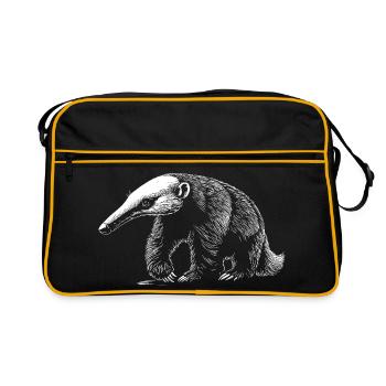 Fourmilier Tamandua Fourmilier Grands fourmiliers - Sac Retro - noir/or - Devant