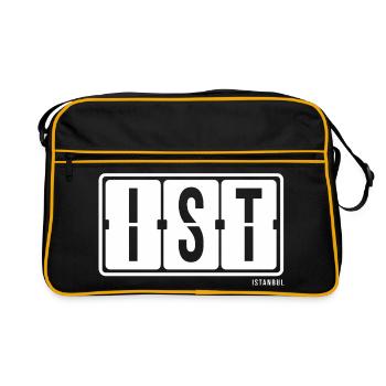 Istanbul IST, City Souvenir Hoodie, Cup, Bag - Retro Bag - black/gold - Front