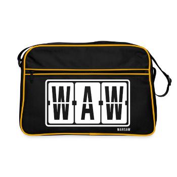 Warsaw WAW, chaussettes souvenirs de la ville, sac, tasse - Sac Retro - noir/or - Devant