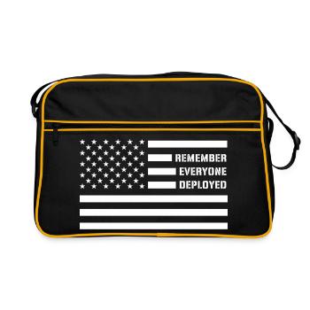 Remember Everyone Deployed RED Friday Troops - Retro Bag - black/gold - Front
