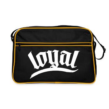 loyal game gang team clan bro brothers crew bobber - Retro Bag - black/gold - Front