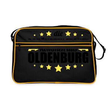 Oldenburg - Retro Tasche - Schwarz/Gold - Vorne