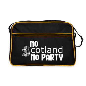Bold Celtic Text Art - Retro Bag - black/gold - Front