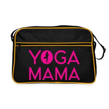 Yoga Mama - Idée cadeau Yoga - Sac Retro - noir/or - Devant