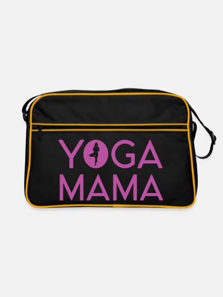Yoga Mama - Sac Retro - noir/or - Devant