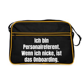 Je suis personnalisé Onboarding - Sac Retro - noir/or - Devant
