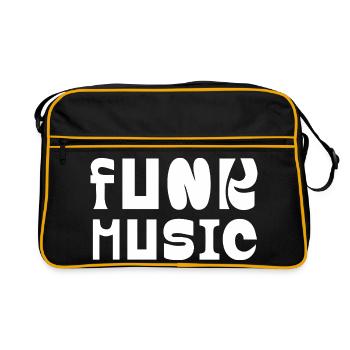 Funk Musique Lettres majuscules audacieuses - Sac Retro - noir/or - Devant