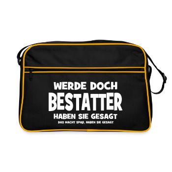 Devenir croque-mort après tout, disaient-ils - Ça fait - Sac Retro - noir/or - Devant