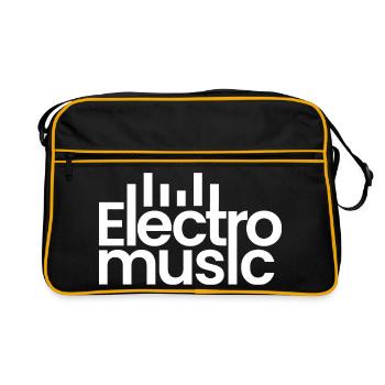 Electro music logo - Retro Bag - black/gold - Front