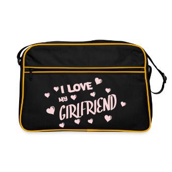 J’aime ma copine - Sac Retro - noir/or - Devant