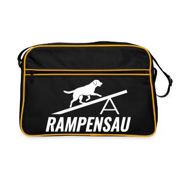Real Ramp Pig Agility Dog Sport - Sac Retro - noir/or - Devant