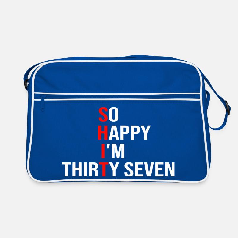 So Happy I'm Thirty Seven Retro Bag