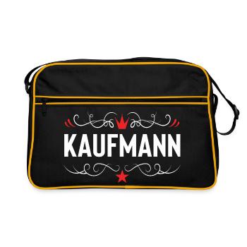 Kaufmann Beruf - Retro Tasche - Schwarz/Gold - Vorne