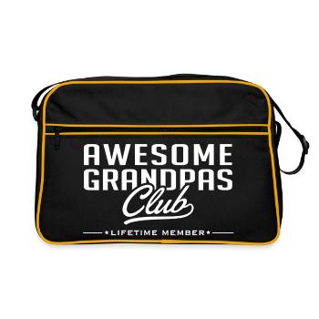 Meilleur club grand-père - Sac Retro - noir/or - Devant