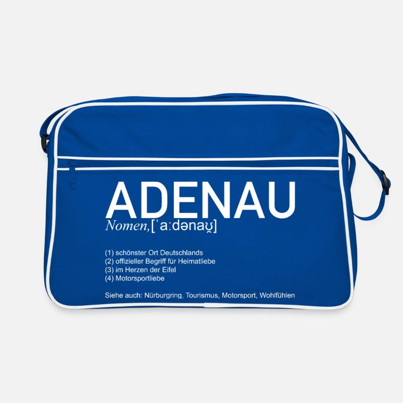 Adenau [Bedeutung] (weiß) Retro Tasche