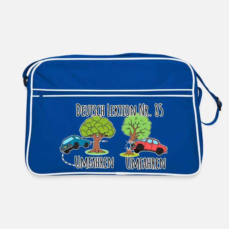 German Lesson - Driving around a tree vs. driving around a tree! Retro Bag