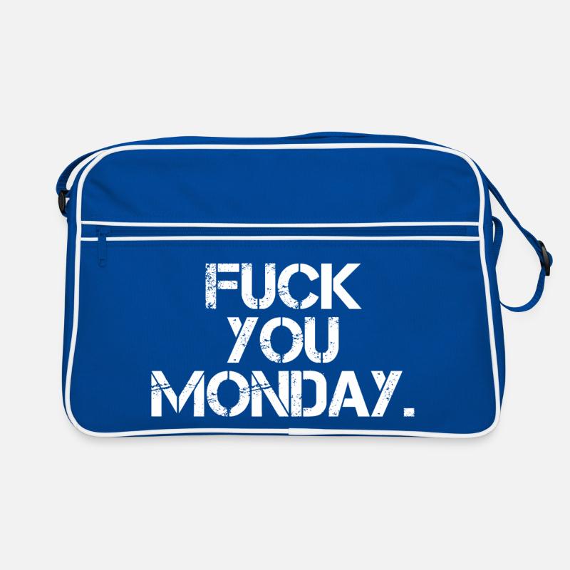 Fick dich Montag Retro Tasche